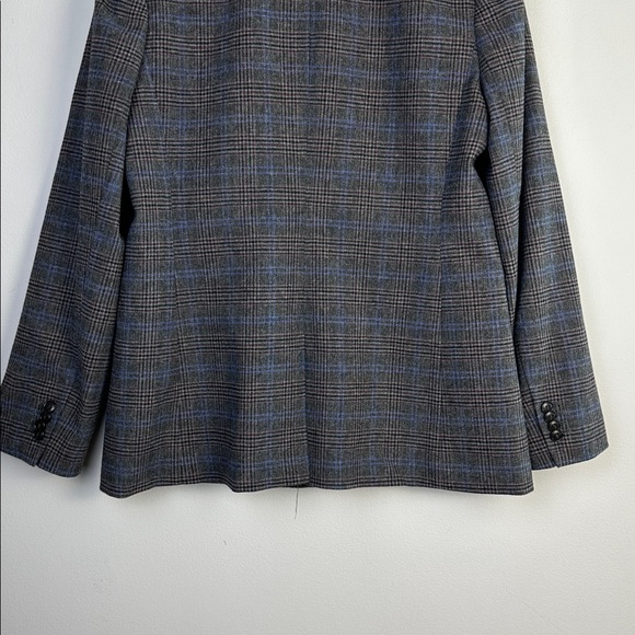Madewell The Rosedale Blazer Italian Fabric Coat in Kyle Mini Glen Plaid Size 10 - Picture 12 of 16